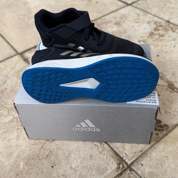Adidas Duramo Black and Blue Running Shoes - Picture 4 of 4